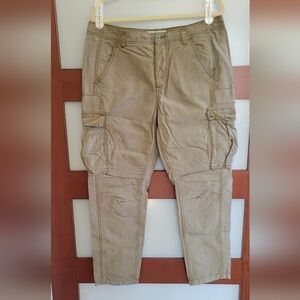 Free People Women's Olive Green Cargo Pants Size 12
